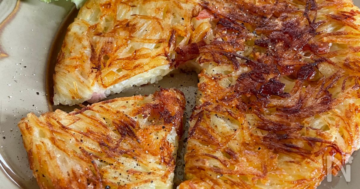 生ハムとチーズのじゃが芋ガレット