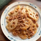 ご飯がすすむ！れんこんの肉味噌炒め