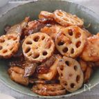 ごはん泥棒！蓮根とごぼうのあまから炒め