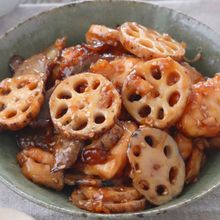 ごはん泥棒！蓮根とごぼうのあまから炒め