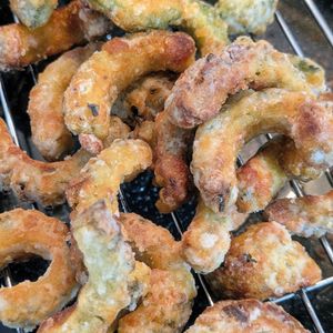 はるねこの作ってみた!投稿(苦味をおさえてカリザクッ！夏のおつまみ「ゴーヤ唐揚げ」)