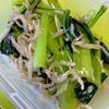 chachaの作ってみた!投稿(小松菜としらすの中華漬け♩ ポリ袋ひとつ！火も包丁も不要)