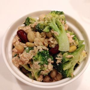 ゆきの作ってみた!投稿(即効完成！まめとブロッコリーのツナサラダ・食物繊維たっぷり)