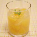 スペアミントとレモンバームのオレンジゼリー