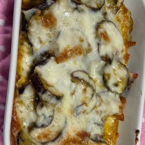 ゆっこの作ってみた!投稿(なすトロ〜リ・簡単♡さば味噌煮缶となすのカレーマヨチー焼き)