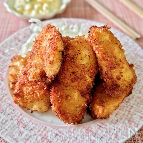 【チキンカツ】鶏むね肉はカツが一番おいしいと思うの。コツは、
