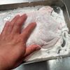 パリッパリザクザク！米粉衣の油淋鶏の工程1