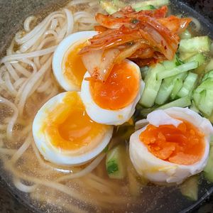 さっちゃんの作ってみた!投稿(スープが美味しい《韓国冷麺風♡そうめん》)