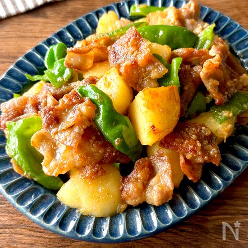 【豚バラとじゃがいもの味噌炒め】ご飯がすすむコクうま味♪