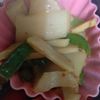 きょの作ってみた!投稿(ピーマンと味付けメンマの炒め物)