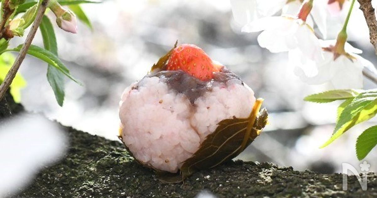 「いちご桜餅」（食紅・道明寺は不要！）