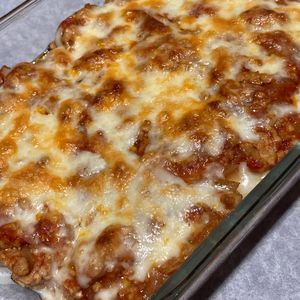 すみれの作ってみた!投稿(簡単なのに絶品！ラザニア風【ミートグラタン】)