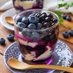 豆腐で簡単！【ブルーベリータホ】フィリピンのヘルシースイーツ