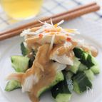 サラダチキンで棒棒鶏