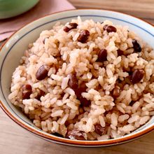 【小豆ご飯】もち米なしでかるい食べ応え!