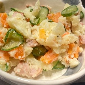 すみれの作ってみた!投稿(【クリーミーポテトサラダ】まろやか仕立て♡ごちそう副菜♬)
