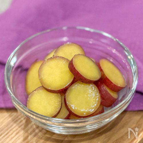 さつまいもの塩はちみつレモン煮