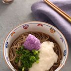 シンプルおいしい　おろしとろろ蕎麦