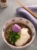 シンプルおいしい　おろしとろろ蕎麦