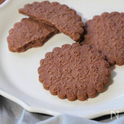 サクサク!米粉のココアクッキー【バター不使用】