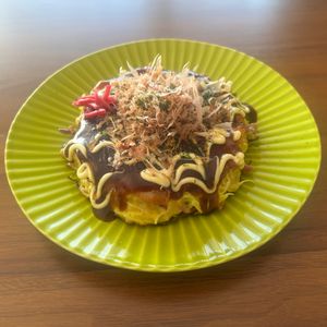 こむぎの作ってみた!投稿(10分で完成！ヘルシー♪豆腐とキャベツのお好み焼き)