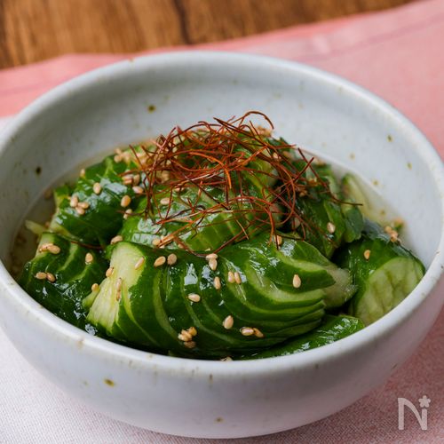 食感が楽しい！割烹白だしで簡単！【蛇腹きゅうり】