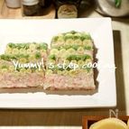 おせちにも♪お花が咲いたような、カニとホタテのテリーヌ