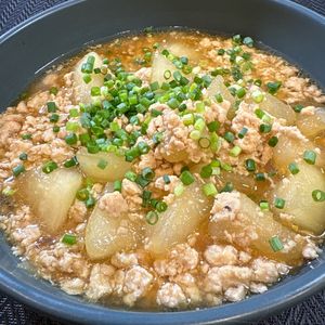 楽ラク手抜キッチン🐶🐾の作ってみた!投稿(【冬瓜の鶏そぼろ煮】15分で旨味たっぷり腸活レシピ)