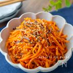 レンジで3分！人参の塩昆布ナムル