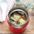 【スープジャー】えびしゅうまいと野菜の和風スープ