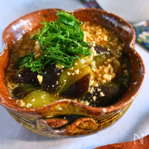 鍋ひとつ！なすと鶏ひき肉のとろみあん【腸活レシピ】