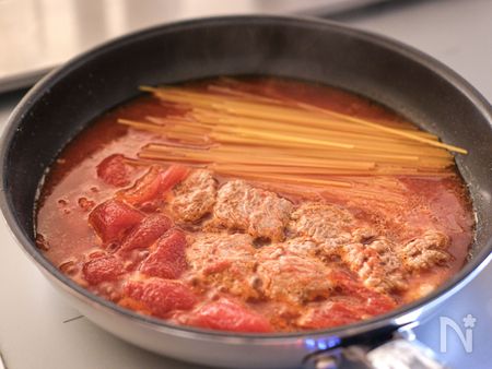 豚ひき肉のボロネーゼ風トマトパスタのポイント