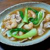 ひろりぃの作ってみた!投稿(海老と豚肉のとろーりチンゲン菜炒め)