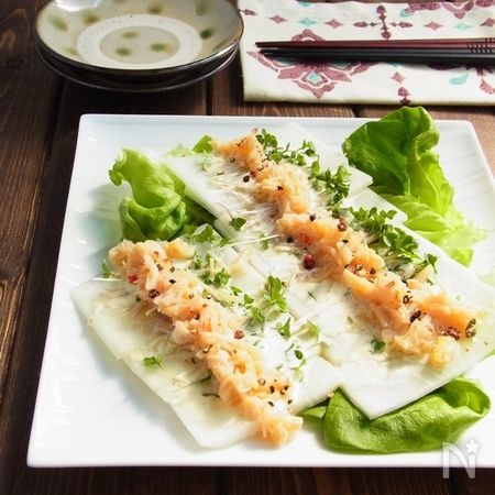 大根とブロッコリースプラウトの帆立缶カルパッチョ By 庭乃桃 レシピサイト Nadia ナディア プロの料理家のおいしいレシピ
