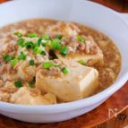 煮るだけ5分♪包丁いらず『崩し豆腐の上海風♡そぼろあんかけ』
