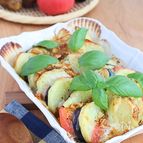 簡単！なすとトマトのチーズポテト焼きハーブ風味
