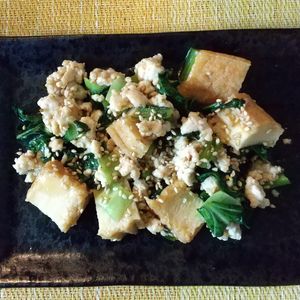 チョロリスの作ってみた!投稿(【小松菜と厚揚げの和風そぼろあん】ご飯との相性抜群！)