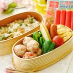 包丁不要！レンジで＊サラダスティックのもちもちチキンボール＊