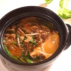 とのちゃまの作ってみた!投稿(簡単絶品！！ごちそうスープ♡『落とし卵の豚キムチスープ』)