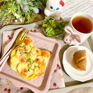 のりのり🐾🎀🤍の作ってみた!投稿(【簡単・絶品】カレーとまとトースト)