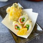 鯛と菜の花の梅天ぷら