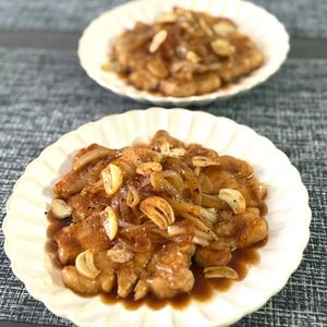 うたんの作ってみた!投稿(くたくた玉ねぎソースが絶品！ご飯がっつり♡スタミナトンテキ)