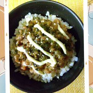 チョロリスの作ってみた!投稿(もっと早く出会いたかった♡「青のりマヨチーズ納豆ごはん」)