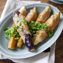 夏野菜|かさまし|節約|【茄子の味噌肉巻き】