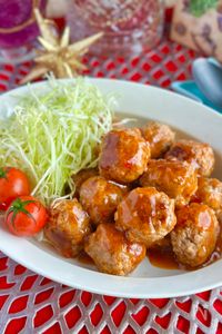 豆腐肉団子のチリソース♪甘酸っぱさとピリ辛にやみつき