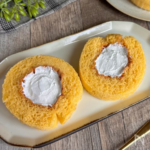 もう丸めない♪ふわふわロールケーキ