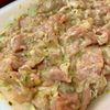 バジル風味の簡単豚こまカツの工程1