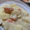 ぽめの作ってみた!投稿(＼バター不要／ワンパンで完成！【鶏じゃがのチーズクリーム煮】)