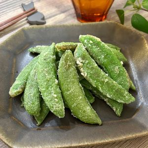 のりのり🐾🎀🤍の作ってみた!投稿(食べる手が止められない!【これは無限のスナップえんどう】)