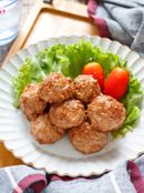 ひとくちサイズのコロコロ♡チーズハンバーグ【#レンジ】